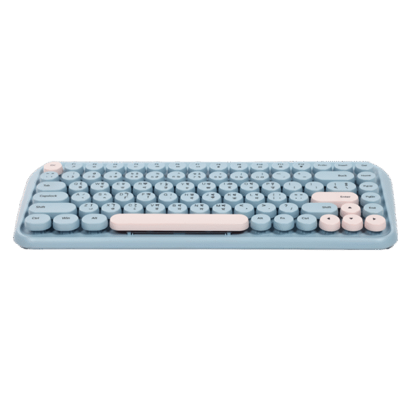 Picture of Xtreme K898W(1Y Warranty)Wireless Sky Blue-Light Pink Keyboard with Bangla