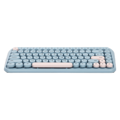 Picture of Xtreme K898W(1Y Warranty)Wireless Sky Blue-Light Pink Keyboard with Bangla