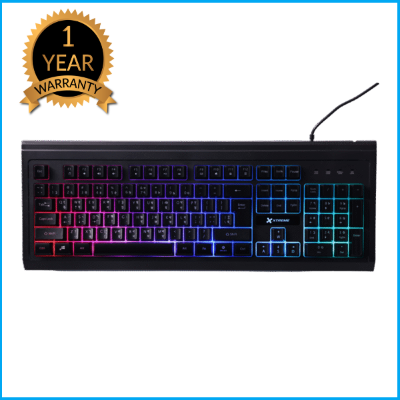 Picture of Xtreme K502R(1Y Warranty) RGB Backlit Wired Black Keyboard with Bangla