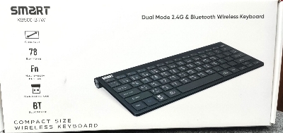 Picture of SMART KB500-BTW (1y- warranty) WIRELESS+ BLUETOOTH BANGLA BLACK KEYBOARD