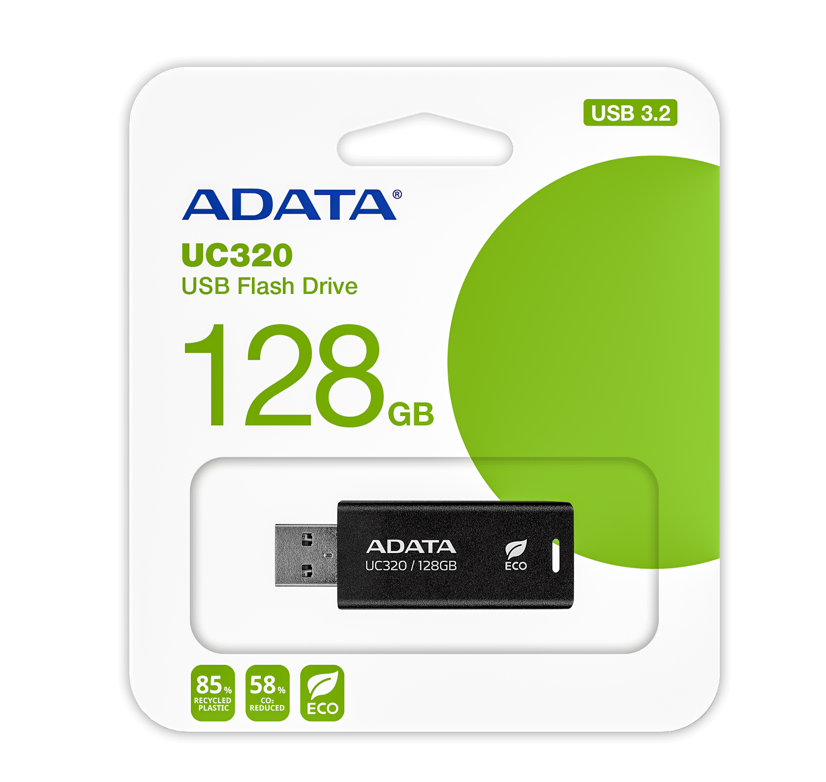 Picture of ADATA UC320 128GB(Prod Life warranty) 3.2 USB Flash Drive/Pen Drive-Black