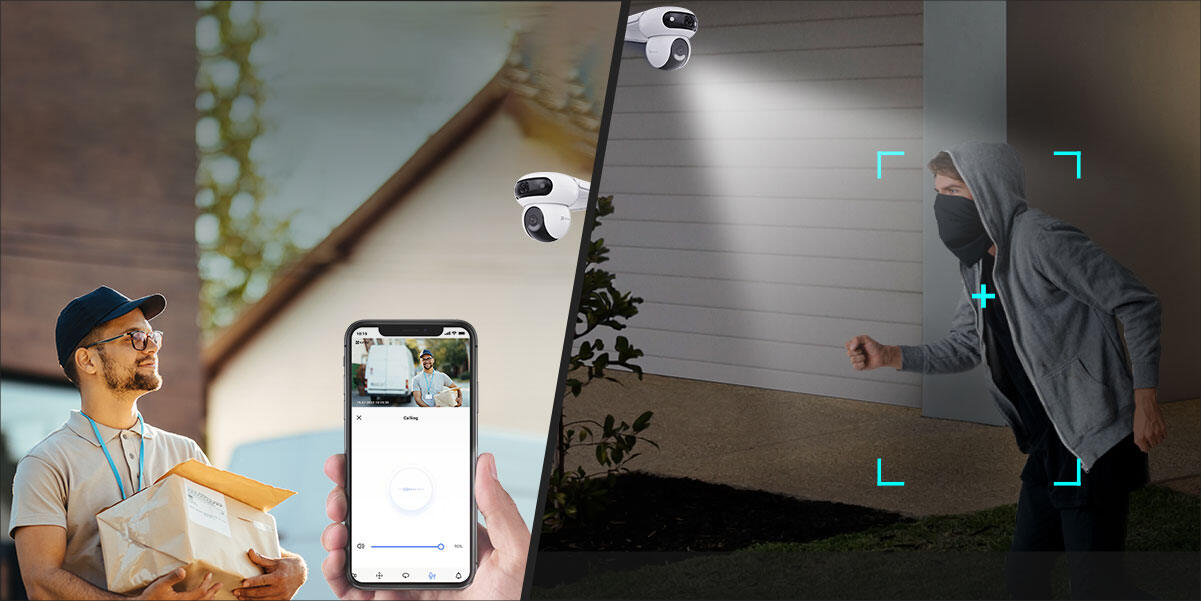Picture of Ezviz H90 Dual  4MP⁺ 4MP ⁺ Dual-Lens Pan & Tilt Wi-Fi Camera