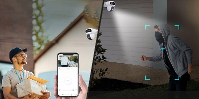 Picture of Ezviz H90 Dual  4MP⁺ 4MP ⁺ Dual-Lens Pan & Tilt Wi-Fi Camera