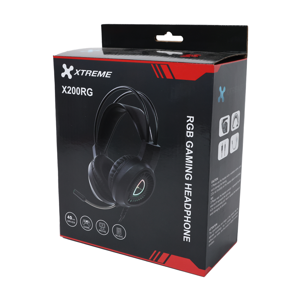Picture of Xtreme x200rg(1Y Warranty) RGB Gaming Headphone-Black