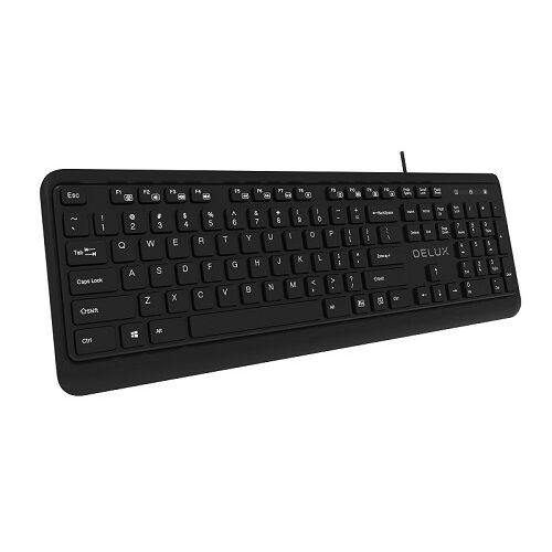 Picture of Delux KA190(1Y Warranty) USB Multimedia Wired Office Smart Keyboard