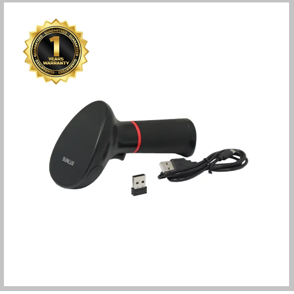 Picture of SUNLUX XL-9600 2D Wireless Handheld Barcode Scanner-Black