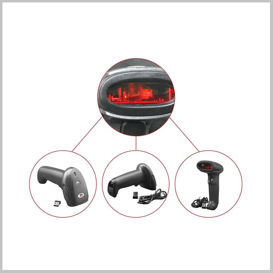 Picture of SUNLUX XL-9309B 1D Laser Wireless Handheld Barcode Scanner-Black