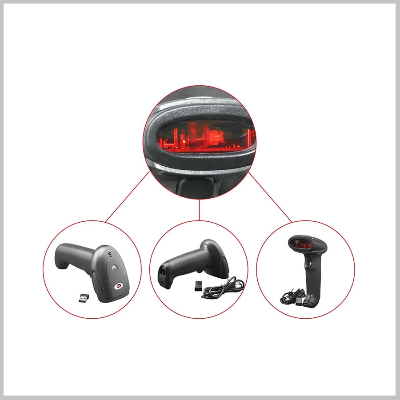 Picture of SUNLUX XL-9309B 1D Laser Wireless Handheld Barcode Scanner-Black
