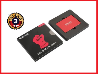 Picture of Ramsta 128GB SATA3 High Speed SSD 2.5 Inch Solid State Drive ( 3 Years Warranty ) For Laptop And Pc-Red