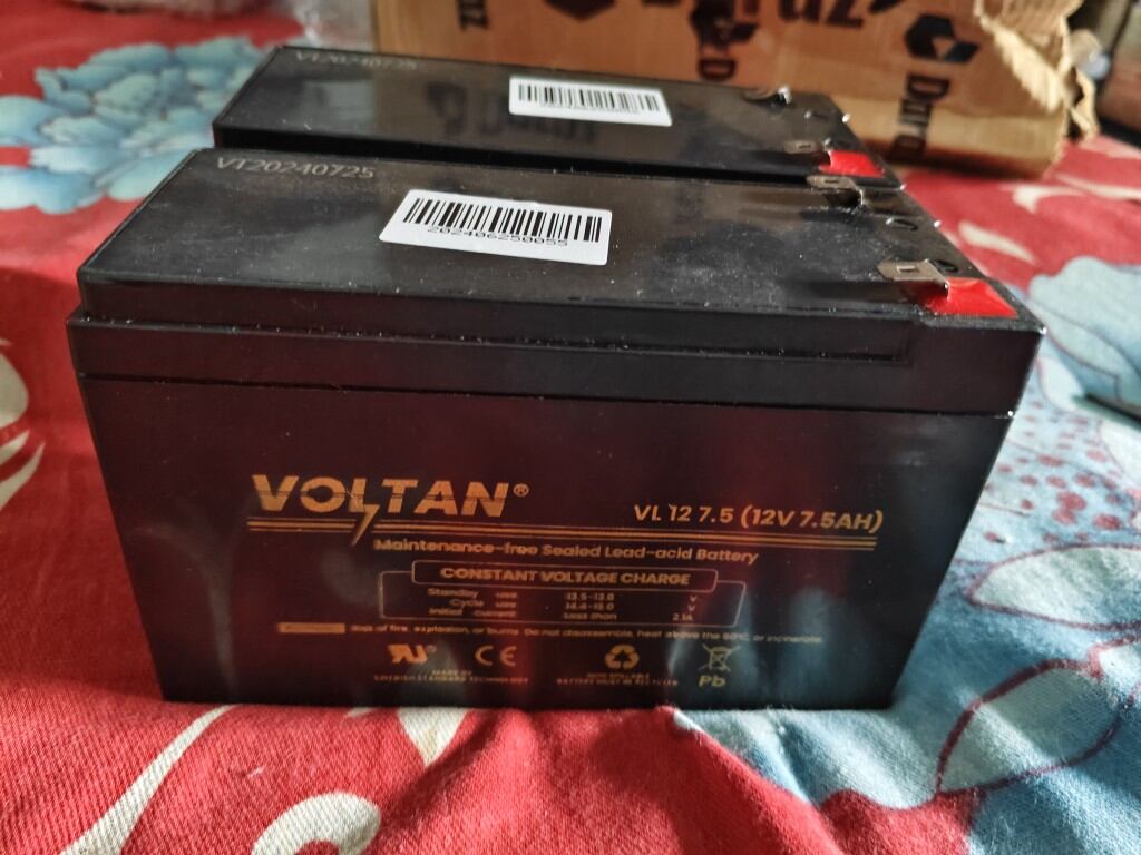 Picture of Voltan 12V 7.5AH (6 month official warranty) UPS Battery-Black