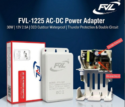 Picture of FVL 12v 2.5a AC-DC CC Camera Outdoor Waterproof Power Box adapter-White