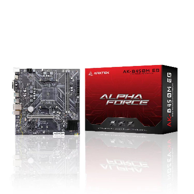 Picture of ARKTEK AK-B450M EG AM4 micro-ATX Motherboard (support 2 DDR4 2133/2400/2800/3000MHz, up to 32GB 2 x Memory Slots) 3 YEARS Warranty
