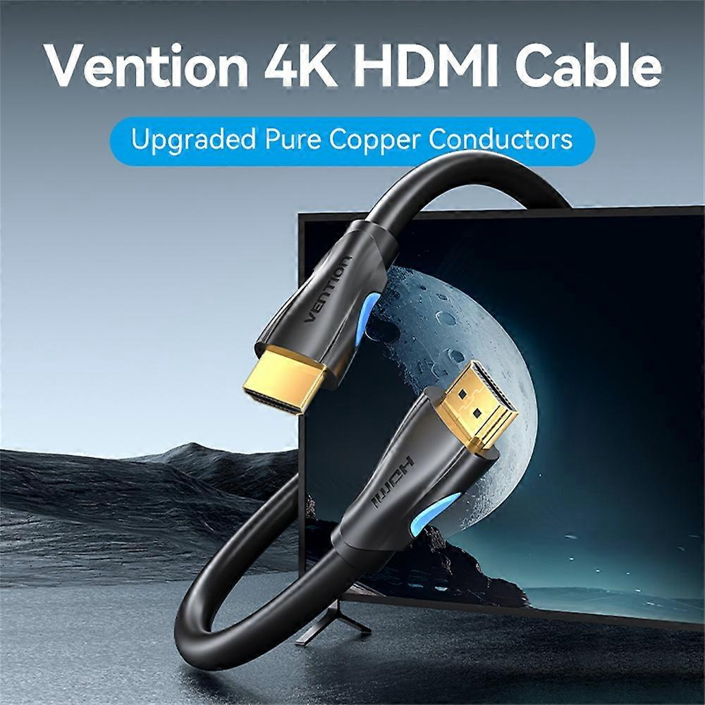 Picture of VENTION AAHBJ HDMI Black Type 4k 60Hz(5M/16.4 feet) HDMI Cable-Black