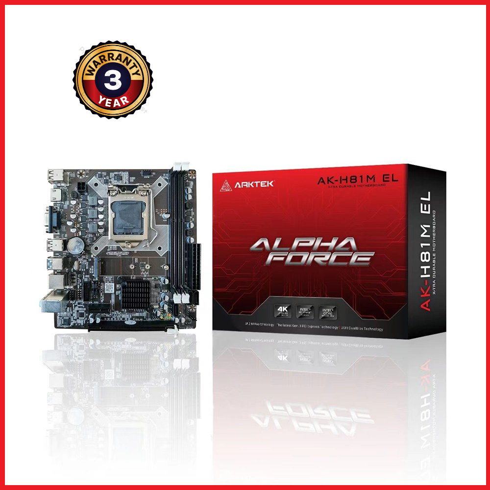 Picture of ARKTEK AK-H110M EG (Intel 6th/7th/ Generation Corei7/Corei5/Corei3/Pentium/Celeron Processors Supports,3Y Warranty,M.2 Slot) micro-ATX 110 Motherboard