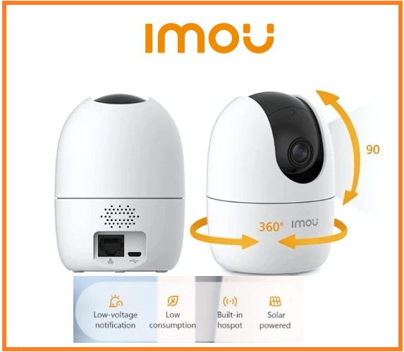 Picture of Imou Ranger 2 Pro (3MP) SMART WiFi Indoor IP CAMERA + 64GB SD CARD exclusive COMBO Package-White