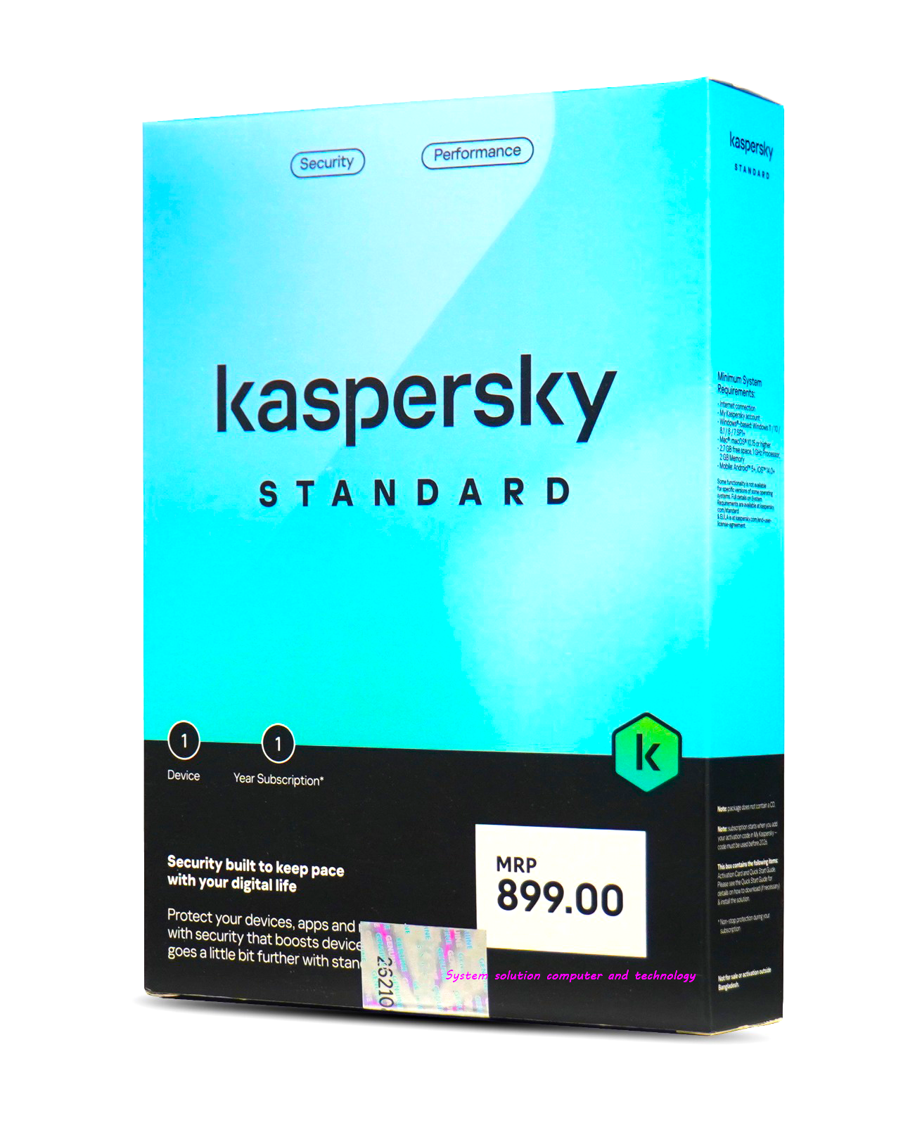 Picture of Kaspersky Standard (1pc 1Year) 2026/27 Digital Instant Delivery Security Software