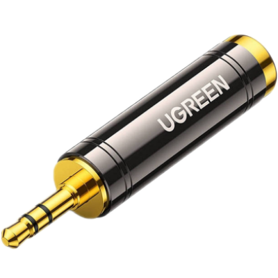 Picture of UGREEN 60711 3.5mm Male to 6.35mm Female Adapter 1 Pcs AV168-Green