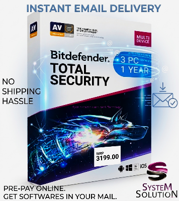 Picture of BitDefender (3 User-1 Year-Digital instant Delivery) Multi Device Total Security