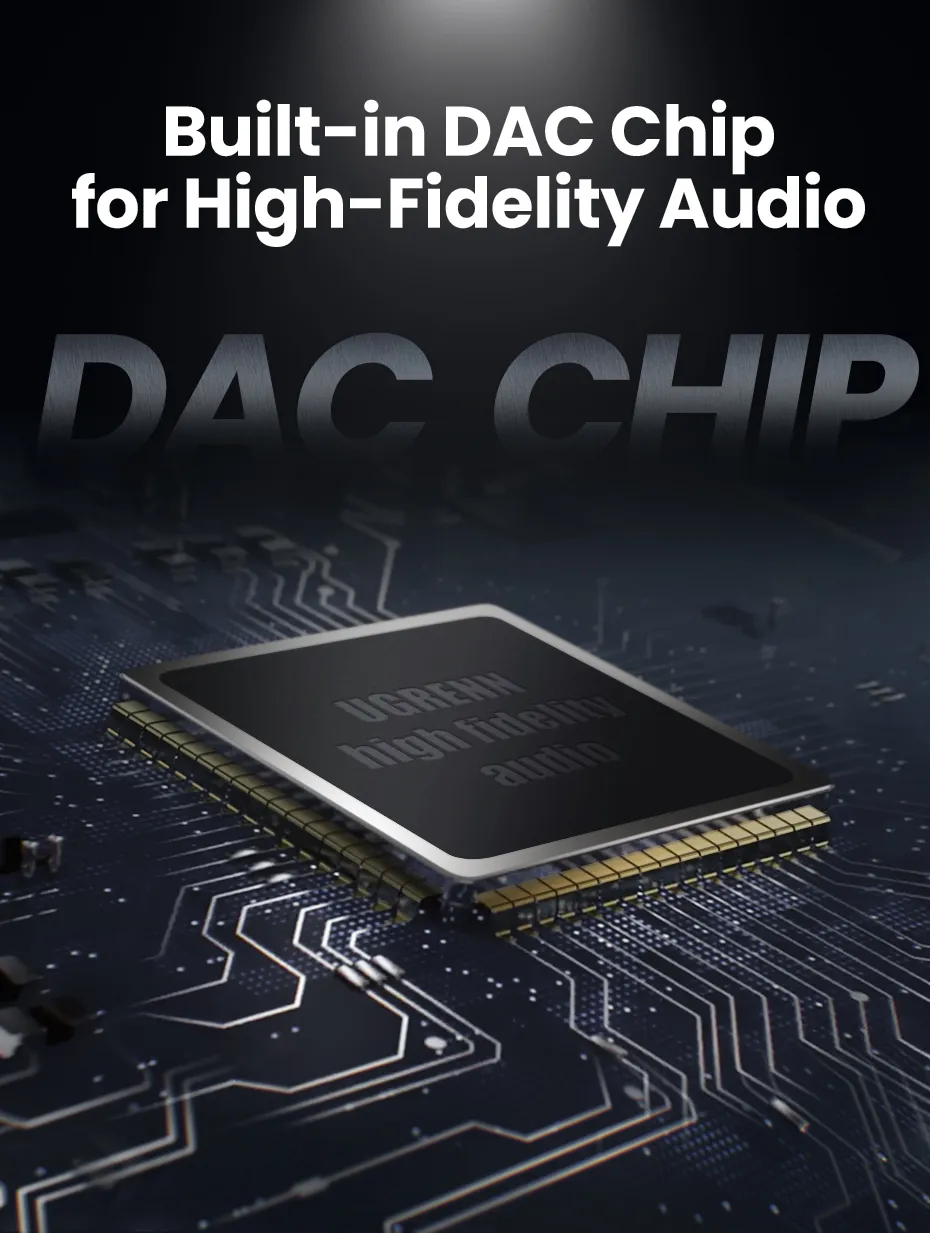 Picture of UGREEN CM231 (60164) 2-in-1 USB C to 3.5mm Adapter - Charging and Listening Simultaneously - High-Quality Sound - PD3.0 Fast Charging