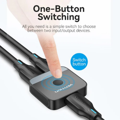 Picture of Vention   2-Port   HDMI™   Bi-Direction   4K   Switcher   Black   ABS   Type-Black
