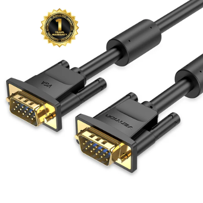 Picture of Vention DAEBL VGA(3+6) ( 1 Year Warranty )  Male to Male Cable - 10M-Black