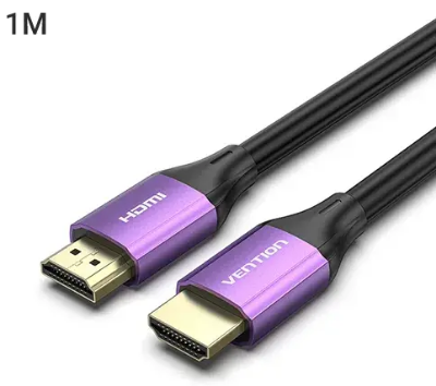 Picture of VENTION ALHSF Aluminum Alloy Type (1M/3 Feet,1Y Warranty) Blue HDMI Male to Male 4K HD Cable-Blue