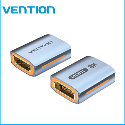 Picture of Vention  HDMI  Female  to  Female 8K Gray  Aluminum  Alloy Type  Adapter