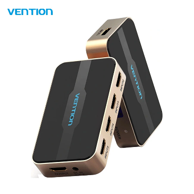 Picture of Vention  (ACDG0) 5 in 1 out HDMI Switcher Aluminum Alloy 4K 30Hz with Remote Control and DC 5V/1A Power Supply Cable