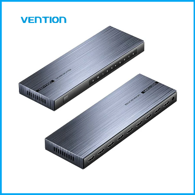 Picture of Vention  (AKQB0 ) 4K 1x8 HDMI Splitter Black Aluminum Alloy type EU Standard-Black