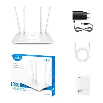 Picture of CUDY WR300S-300 Mbps Multi-Mode Wi-Fi Router-White