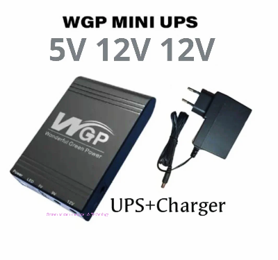 Picture of WGP Mini UPS (5V 12V 12V ) 10400mAh Volt Output for Router, Onu, CC Camera Backup With Charger