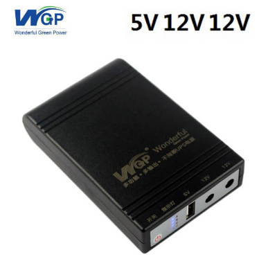 Picture of WGP Mini UPS (5V 12V 12V ) 10400mAh Volt Output for Router, Onu, CC Camera Backup With Charger