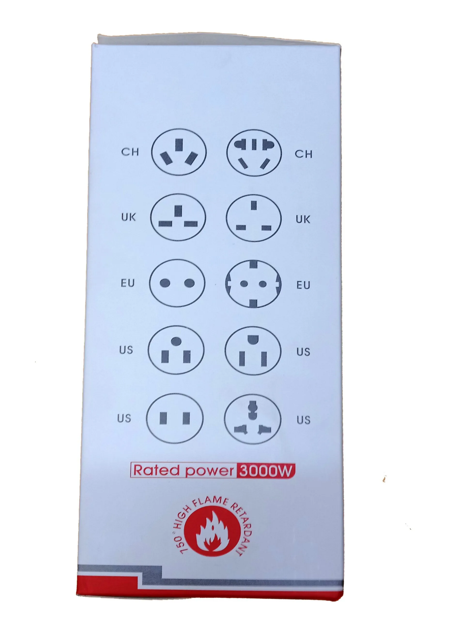 Picture of AUTO MAX POWER STRIP MH-T09 6USB,  USB charger with MULTI SCOKET - 3.1A & 3 MULTI SCOKET- charger & multi socket