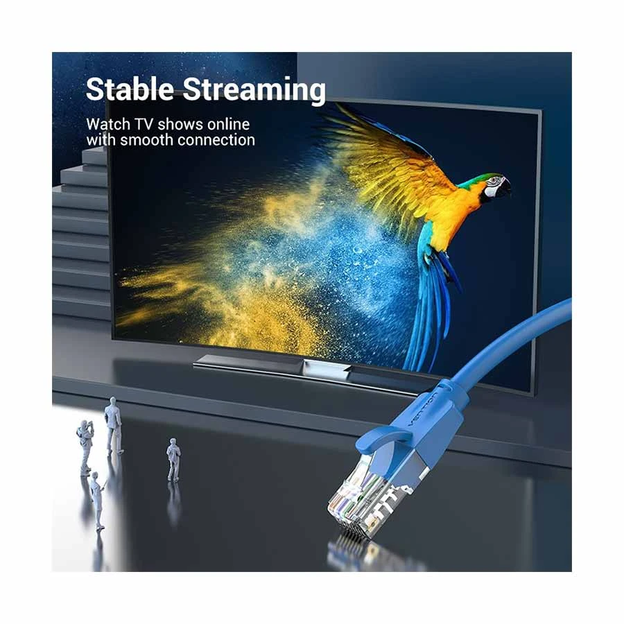 Picture of Vention IBELJ Cat-6 UTP,  5  Meter, Blue Network Cable-Blue