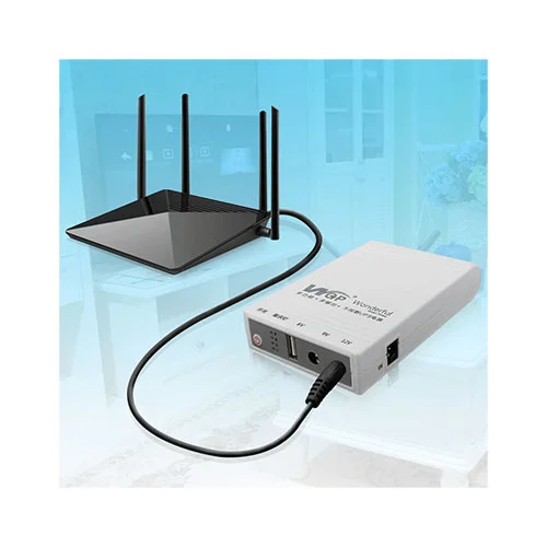 Picture of WGP (5V, 9V, 12V Output) Mini UPS- Router + ONU Backup Up To 8 Hours with Charger 10400mAh Mini UPS