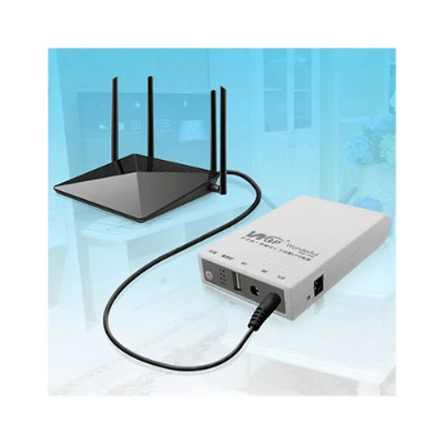 Picture of WGP (5V, 9V, 12V Output) Mini UPS- Router + ONU Backup Up To 8 Hours with Charger 10400mAh Mini UPS