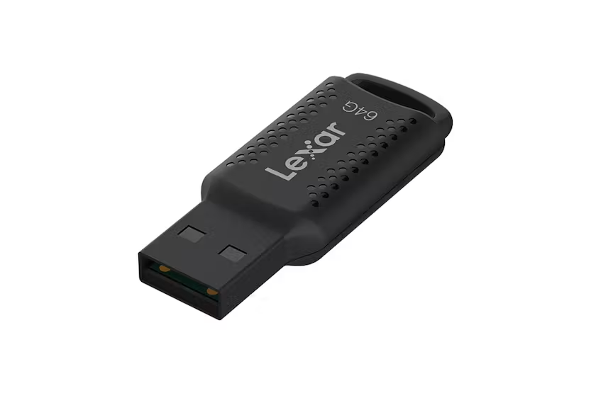 Picture of Lexar JumpDrive V400 64GB USB 3.2 Gen 1 Black Pen Drive ( Life Time Warranty )-Black