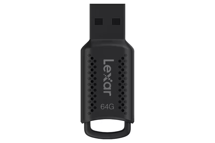 Picture of Lexar JumpDrive V400 64GB USB 3.2 Gen 1 Black Pen Drive ( Life Time Warranty )-Black