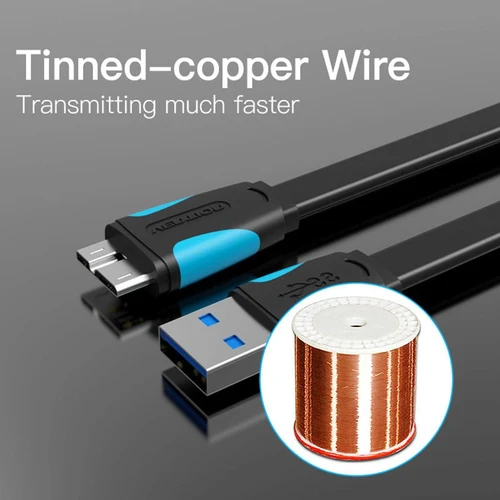 Picture of VENTION COPBF USB 3.0 Type-A to Micro-B Cable - 1M-Black