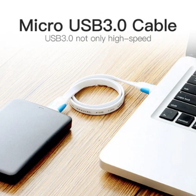 Picture of VENTION COPBF USB 3.0 Type-A to Micro-B Cable - 1M-Black