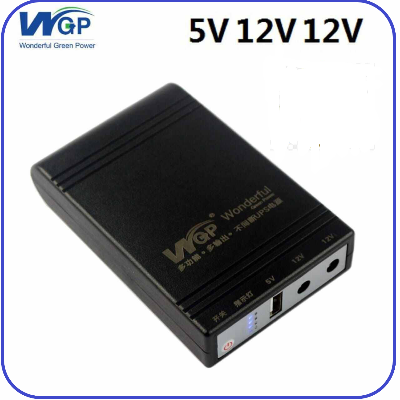 Picture of WGP Mini UPS (5V 12V 12V ) 10400mAh Volt Output for Router, Onu, CC Camera Backup Mini UPS