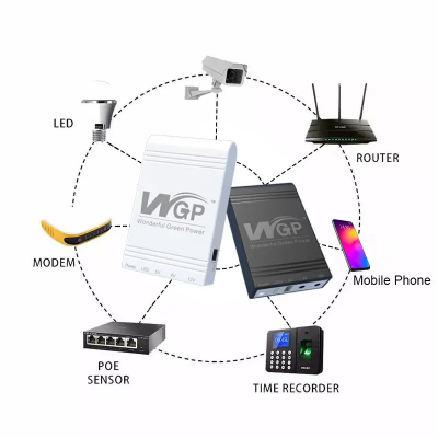 Picture of WGP Mini UPS (5V 12V 12V ) 10400mAh Volt Output for Router, Onu, CC Camera Backup Mini UPS
