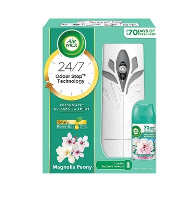 Picture of Air Wick Freshmatic Essential Oil Automatic Spray Magnolia Peony 250ml (Free Refill & Battery)