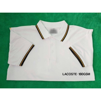 Picture of Lacoste Polo T-Shirts (180 GSM)  - White