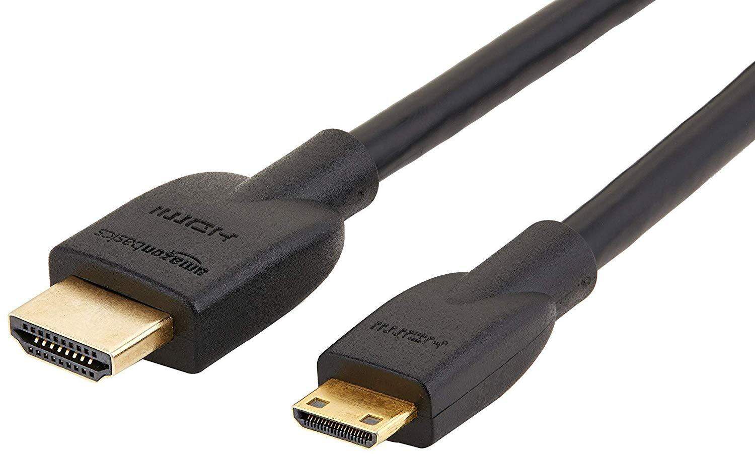 Picture of HDMI to Mini HDMI cable, Basics High-Speed Mini-HDMI to HDMI Cable, Black (Black)
