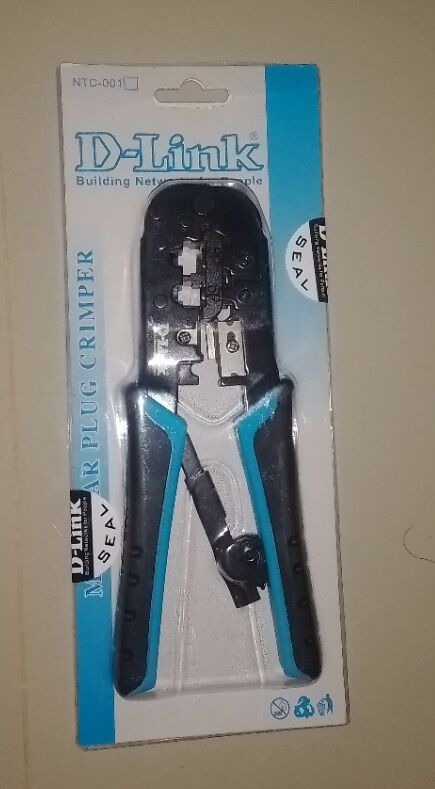 Picture of D- Link Network Lan Cable Crimper, Modular Network Crimping Tool - Rj45/Rj12/Rj11 - Cutter/Stripper- Black - Tools (Black)
