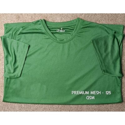 Picture of Premium Mesh Round Neck T-Shirts (125 GSM)  - Forest Green