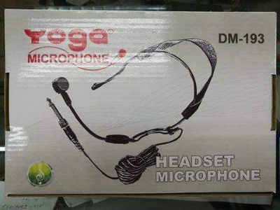 Picture of Yoga Headset Headgear Microphone - Mic Dm-193 Full Protection More Reliable Stylish Design - Microphone (Black)