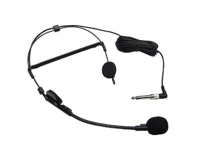 Picture of Yoga Headset Headgear Microphone - Mic Dm-193 Full Protection More Reliable Stylish Design - Microphone (Black)