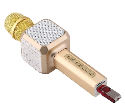 Picture of Professional Wireless, Speaker, Recorder & Microphone Handheld, Magic Bluetooth Karaoke Microphone 